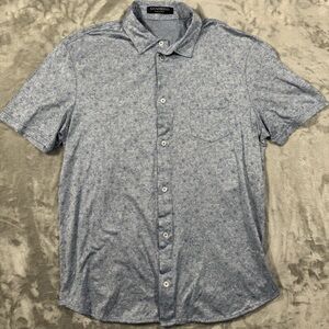 Gionfriddo Button Down Shirt Youth Boys XL Blue Made in Italy Paisley